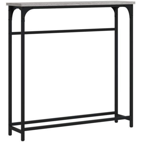Console Table Grey Sonoma 75x19.5x75 cm Engineered Wood vidaXL