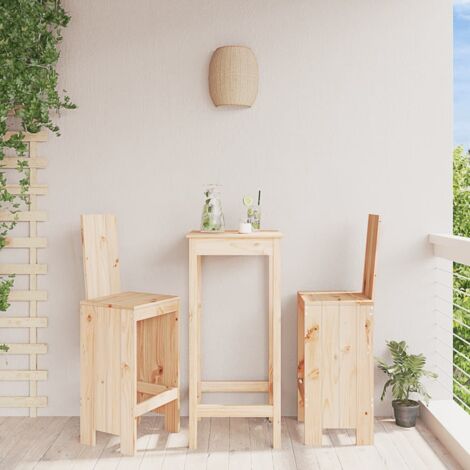 Bar Stools 2 pcs 40x42x120 cm Solid Wood Pine vidaXL (1/5)