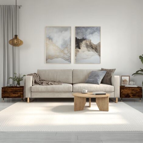 Coffee Tables 2 pcs Smoked Oak 50x46x35 cm Engineered Wood vidaXL (1/5)