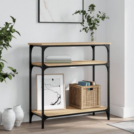 Console Table Sonoma Oak 75x29x75 cm Engineered Wood vidaXL