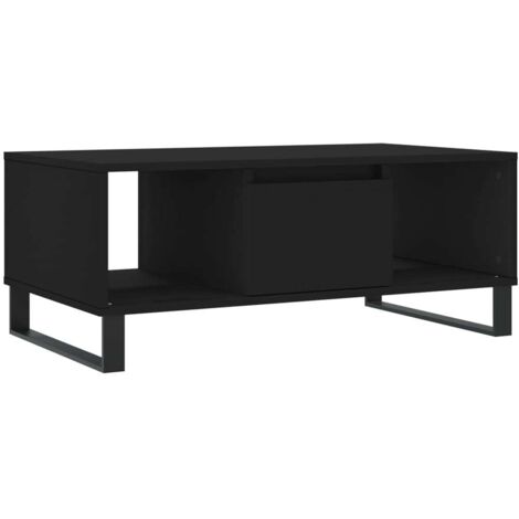 Coffee Table Black 90x50x36.5 cm Engineered Wood vidaXL