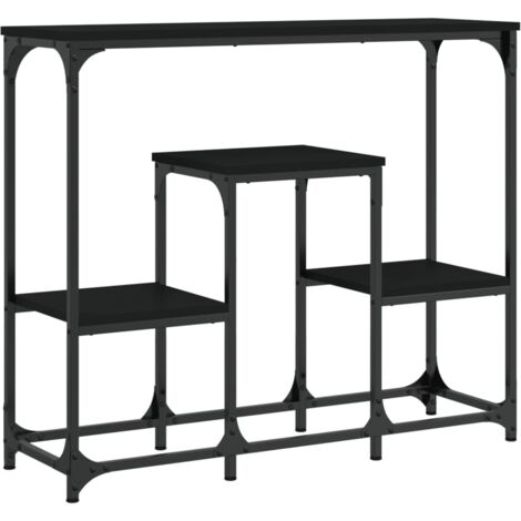 Console Table Black 89.5x28x76 cm Engineered Wood vidaXL (1/5)