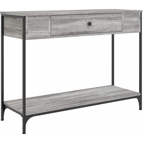 Console Table Grey Sonoma 100x34.5x75 cm Engineered Wood vidaXL