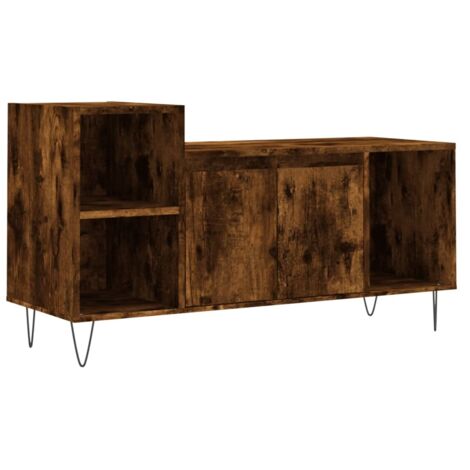 TV Cabinet Smoked Oak 100x35x55 cm Engineered Wood vidaXL (1/5)