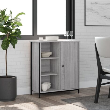 Sideboard Grey Sonoma 70x30x80 cm Engineered Wood vidaXL (1/5)