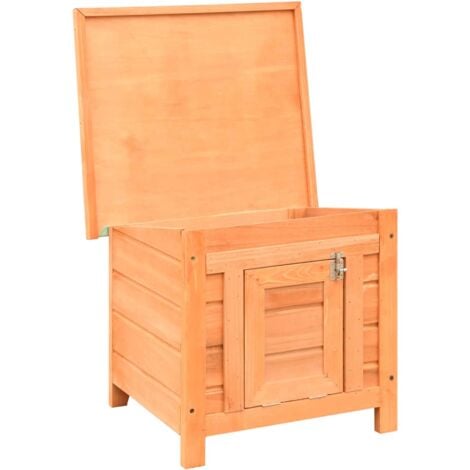 Cat House Solid Pine & Fir Wood 50x46x43.5 cm vidaXL