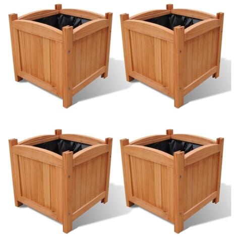 Raised Beds 4 pcs 30x30x30 cm (2x41301) vidaXL