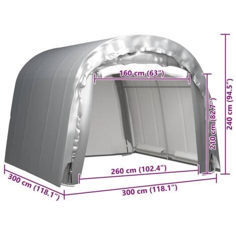 Folding Pop-up Partytent with Sidewalls 3x6 m Anthracite vidaXL