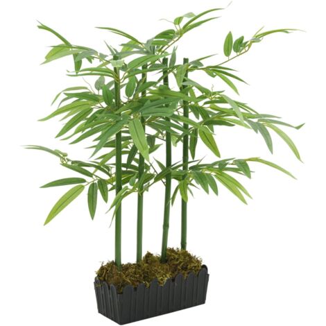 Artificial Bamboo Tree 240 Leaves 80 cm Green vidaXL