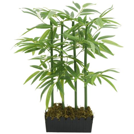 Artificial Bamboo Tree 240 Leaves 80 cm Green vidaXL