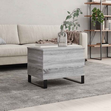 Coffee Table Grey Sonoma 60x44.5x45 cm Engineered Wood vidaXL