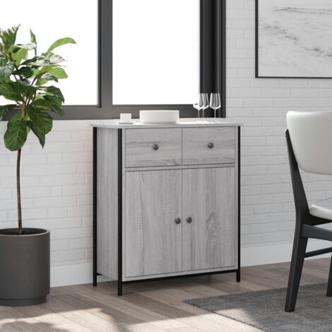 Sideboard Grey Sonoma 70x30x80 cm Engineered Wood vidaXL (1/5)