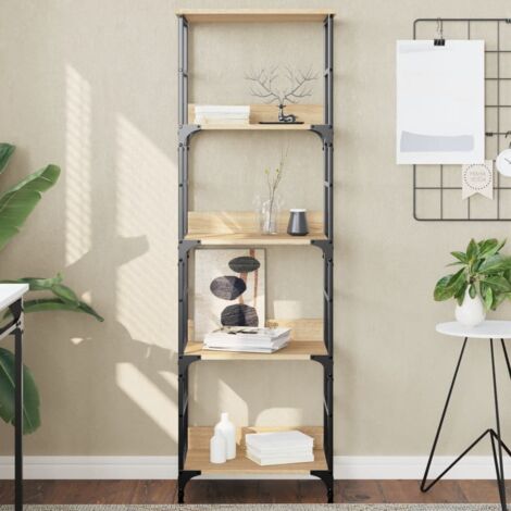 Bookshelf Sonoma Oak 50x33x153 cm Engineered Wood vidaXL (1/5)