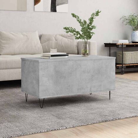 Coffee Table Concrete Grey 90x44.5x45 cm Engineered Wood vidaXL