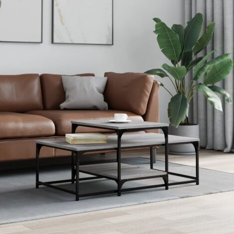 Coffee Table Grey Sonoma 102x60x45 cm Engineered Wood vidaXL (1/5)