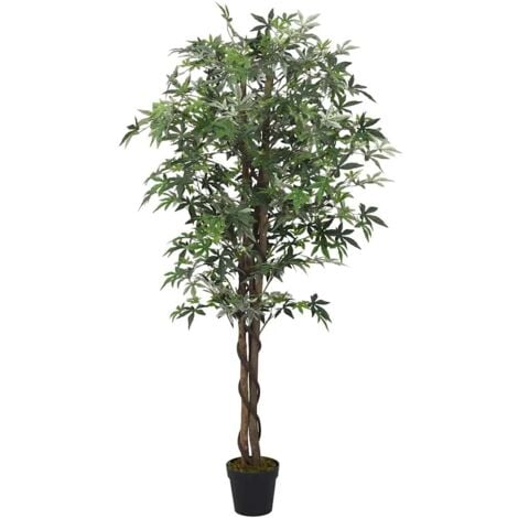 Artificial Maple Tree 224 Leaves 80 cm Green vidaXL