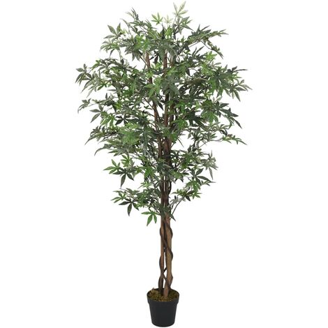 Artificial Maple Tree 224 Leaves 80 cm Green vidaXL