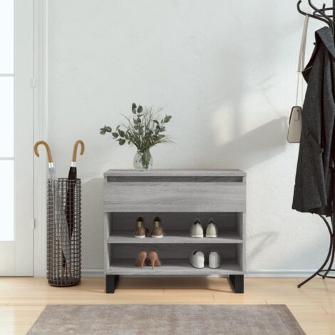 Shoe Cabinet Grey Sonoma 70x36x60 cm Engineered Wood vidaXL (1/5)