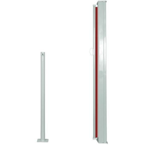 Retractable Side Awning 120 x 300 cm Red vidaXL