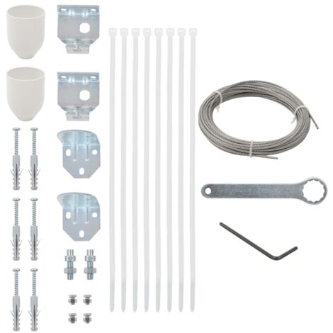 29 Piece Balcony Screen Accessory Set vidaXL