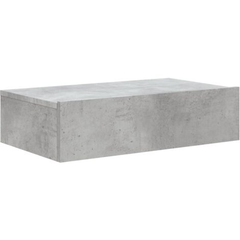 TV Cabinet with LED Lights Concrete Grey 60x35x15.5 cm vidaXL