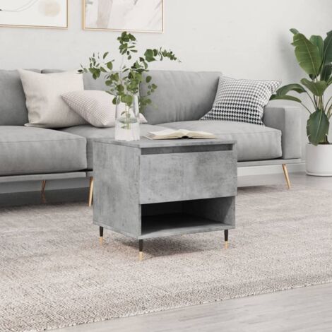 Coffee Table Concrete Grey 50x46x50 cm Engineered Wood vidaXL (1/5)