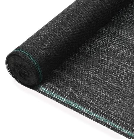 Tennis Screen HDPE 1x25 m Black vidaXL