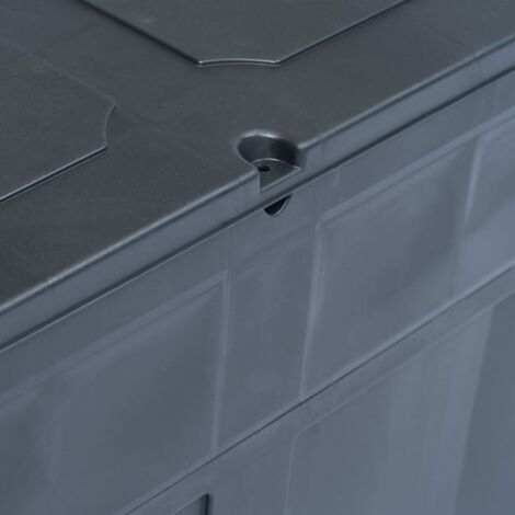 Garden Storage Box 320 L Black vidaXL