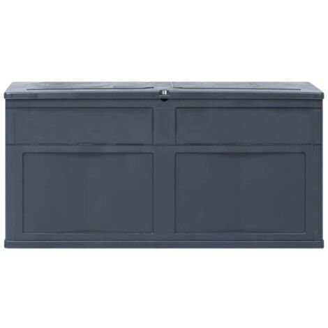 Garden Storage Box 320 L Black vidaXL