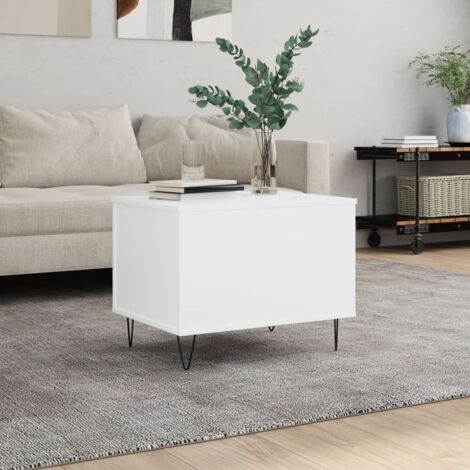 Coffee Table White 60x44.5x45 cm Engineered Wood vidaXL