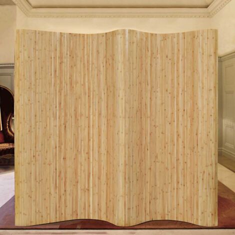 Room Divider Bamboo 250x165 cm Natural vidaXL