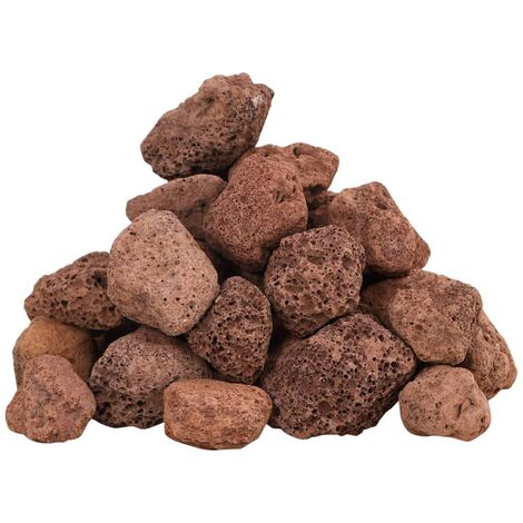 Volcanic Rocks 25 kg Red 3-5 cm vidaXL