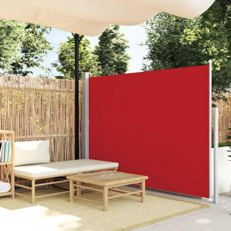 Retractable Side Awning 160 x 500 cm Red vidaXL