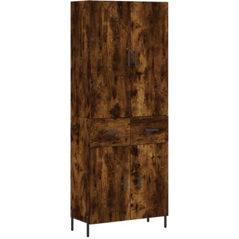 Highboard Smoked Oak 69.5x34x180 cm Engineered Wood vidaXL (1/5)