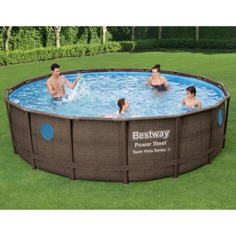 Power Steel Swimming Pool Set 488x122 Cm Bestway