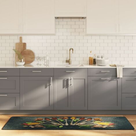 Kitchen Rug Multicolour 60x180 cm Washable Anti Slip vidaXL