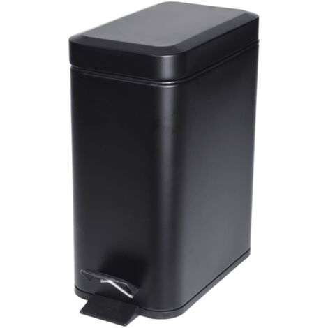 Pedal Bin 5 L Matt Black Excellent Houseware