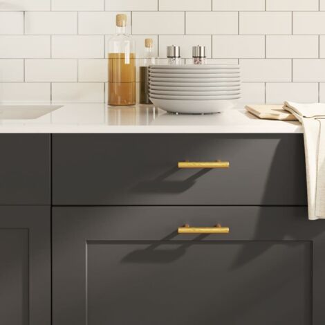 Cabinet Handles 20 pcs Gold 64 mm Stainless Steel vidaXL