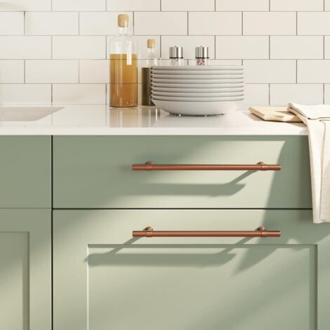 Cabinet Handles 5 pcs Bronze 224 mm Stainless Steel vidaXL (1/5)