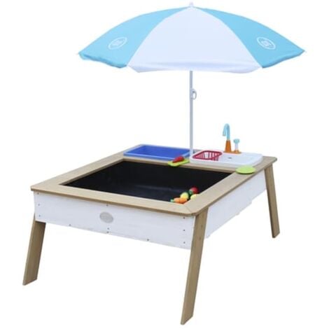 Sand And Water Table Linda With Play Kitchen Brown And White AXI   122541111 1 