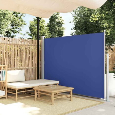 Retractable Side Awning 160 x 500 cm Blue vidaXL