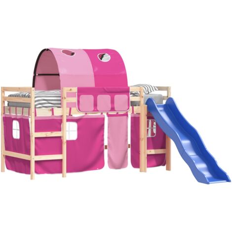 Loft bed with on sale slide and tent