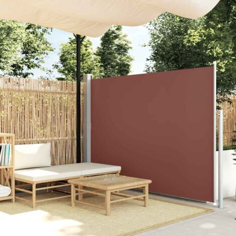 Retractable Side Awning 160 x 500 cm Brown vidaXL