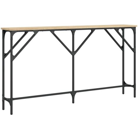 Console Table Sonoma Oak 140x23x75 cm Engineered Wood vidaXL