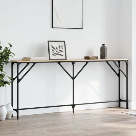 Console Table Sonoma Oak 180x23x75 cm Engineered Wood vidaXL