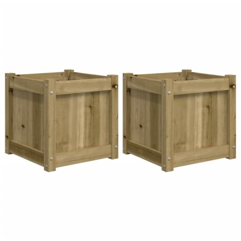 Garden Planters 2 pcs Impregnated Wood Pine vidaXL (1/5)