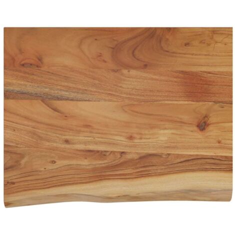 Wall Shelf 50x40x2.5 cm Rectangular Solid Wood Acacia Live Edge vidaXL