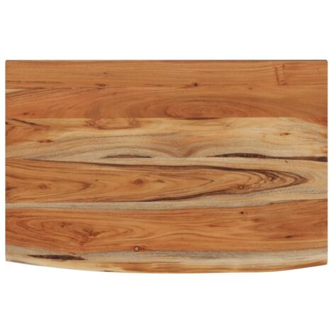 Wall Shelf 60x40x2.5 cm Rectangular Solid Wood Acacia Live Edge vidaXL