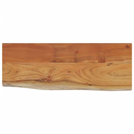 Wall Shelf 50x20x3.8 cm Rectangular Solid Wood Acacia Live Edge vidaXL