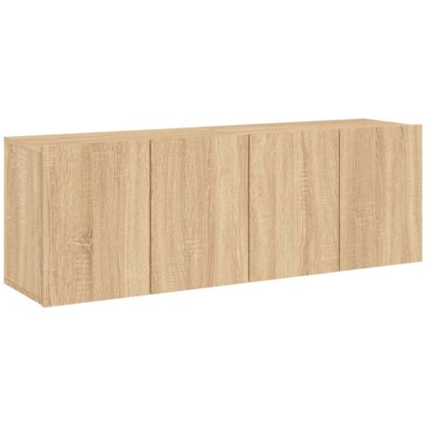 TV Cabinets Wall-mounted 2 pcs Sonoma Oak 60x30x41 cm vidaXL